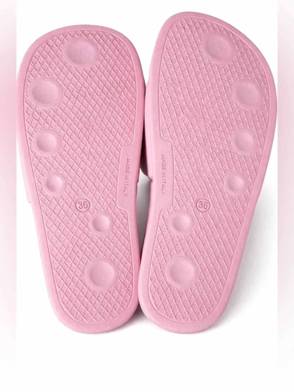 Moschino Kids teddy bear slide sandals Color: Pink Size: EU 36 / US Youth 4